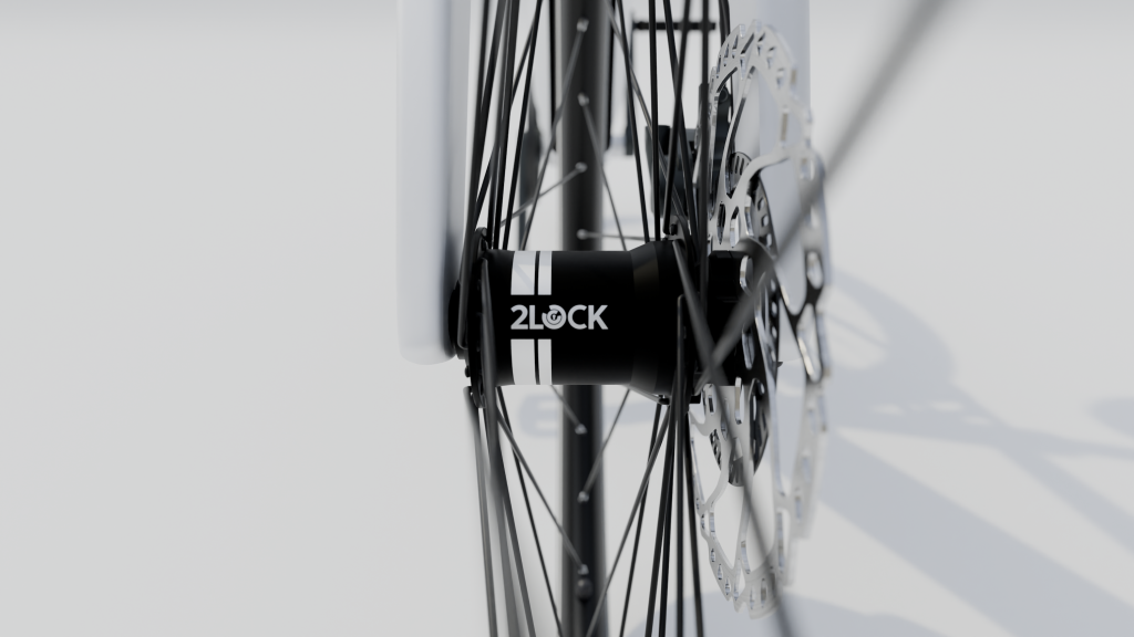 Vorderradnabe mit 2Lock integrierter Wegfahrsperre (Foto: Benedikt Bäuml)